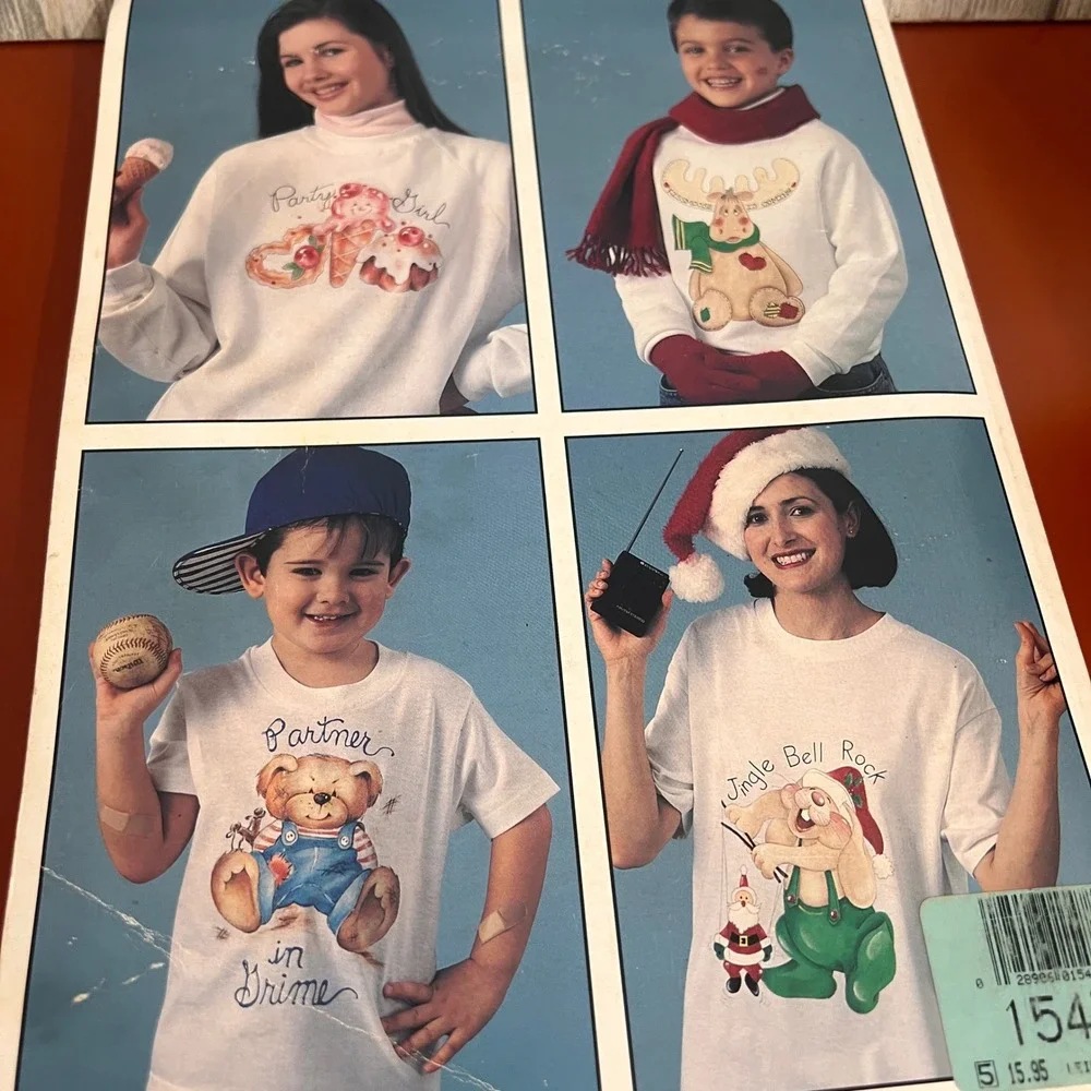 Leisure Arts 1547 Cute as a Bug Iron-On Transfers Ladybug Art Center Vtg 1994